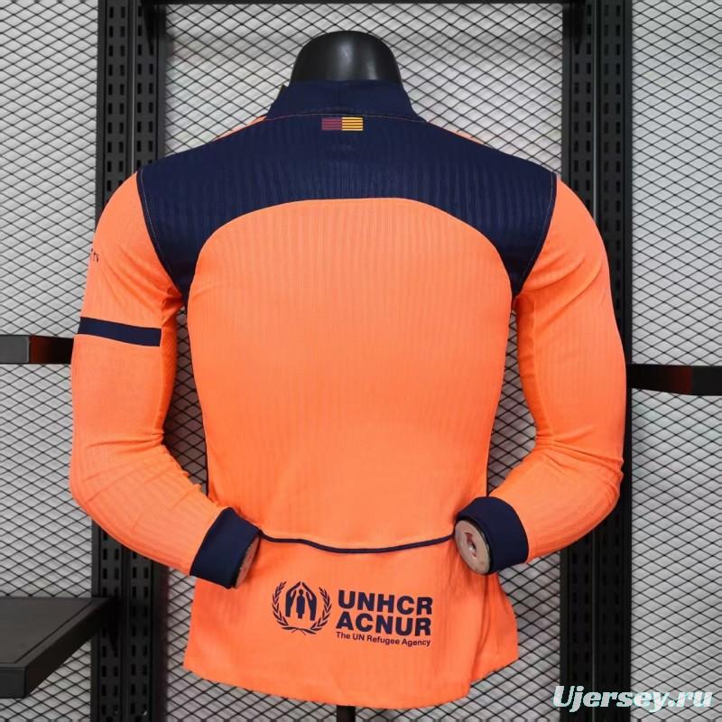 Player Version 25/26 Barcelona Third Long Sleeve Jersey