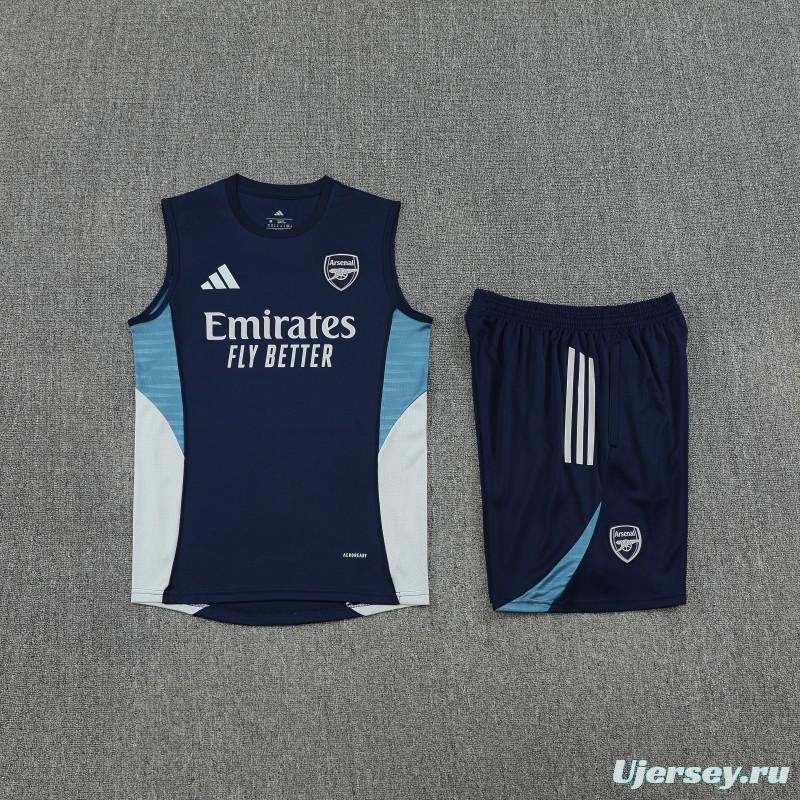25/26 Real Madrid Navy Vest Jersey+Shorts
