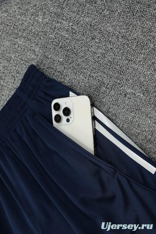 25/26 Real Madrid Navy Short Sleeve Jersey+Shorts