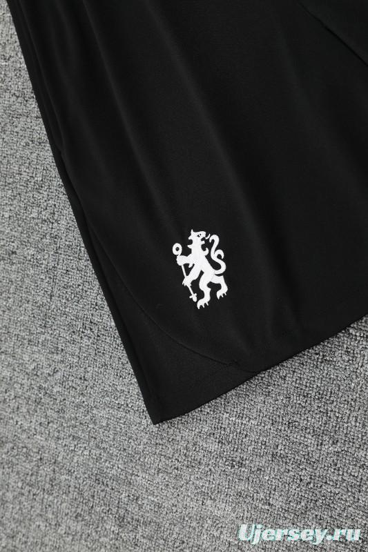 25/26 Chelsea White Vest Jersey+Shorts