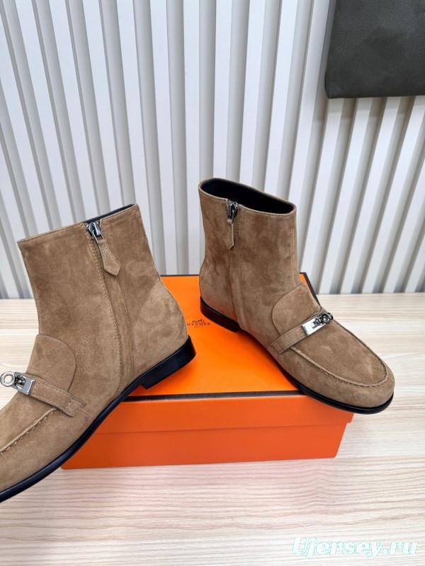 Hermes Kelly Buckle Ankle Boots - LY00390
