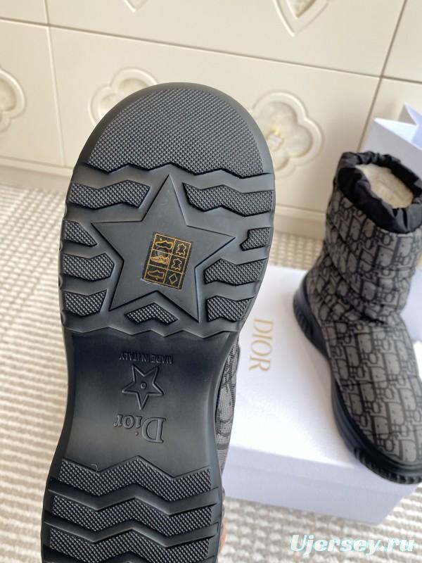 Dior Frost Ankle Boots Wool Platform Snow Boots - KFY00300