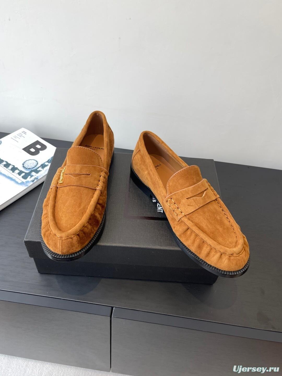 Saint Laurent Classic Loafer Half-Drag Mule Shoes - KFY00350