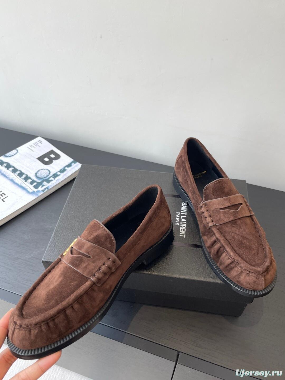 Saint Laurent Classic Loafer Half-Drag Slippers - KFY00350