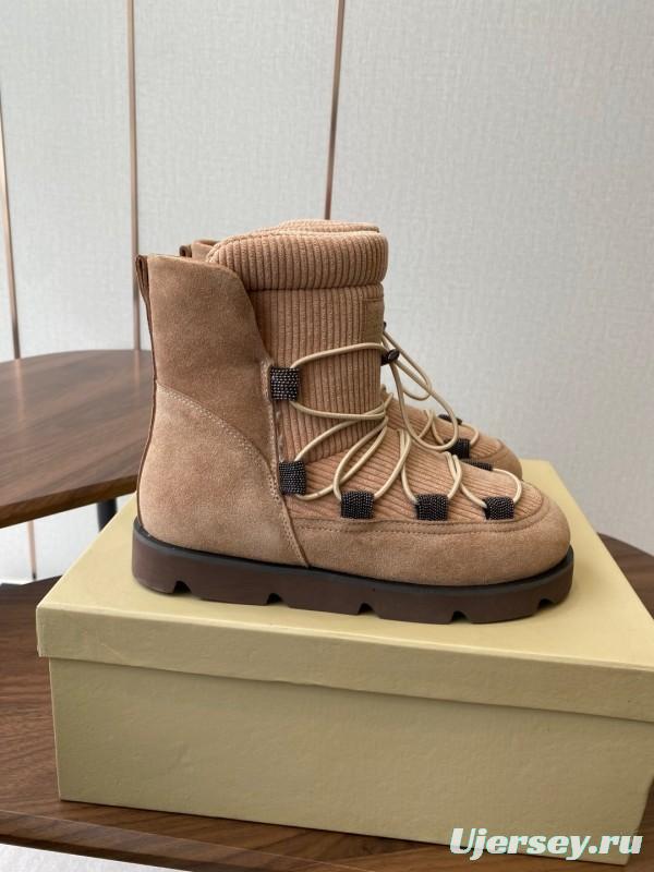 Brunello Cucinelli Open Walk Ankle Boot Winter Snow Boots - AS00410