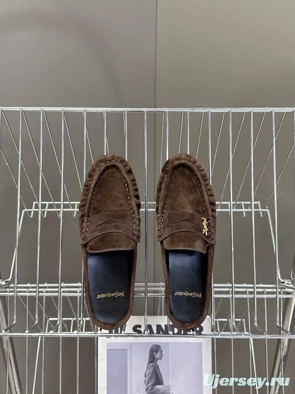 Saint Laurent Classic Loafer Mule Flats - KFY00320