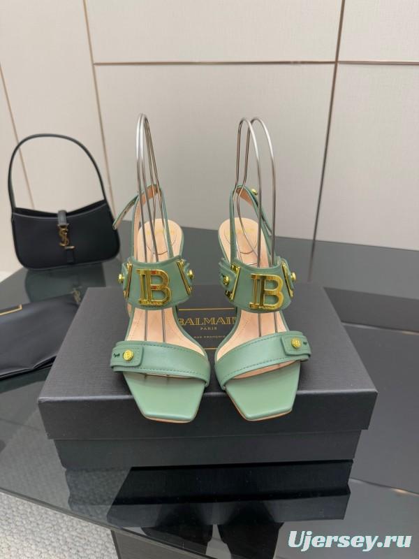 Balmain 2025/SS Metal Heel High Heel Sandals - KFY00320