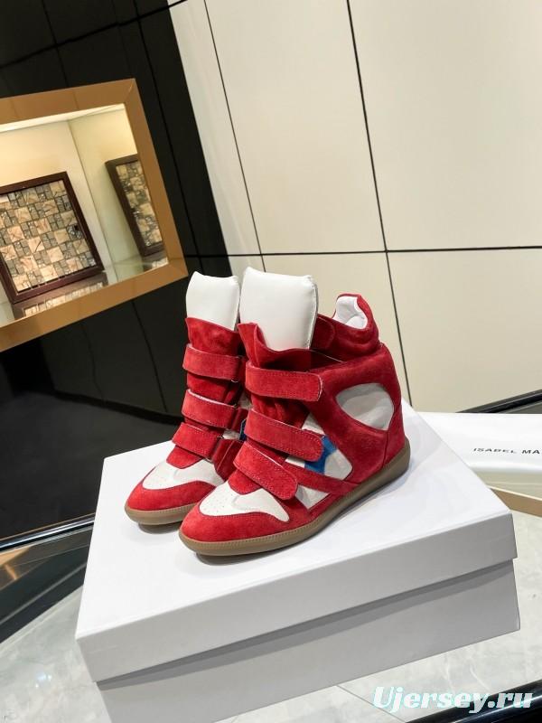 Isabel Marant Sneakers Platform Leather Fashion Casual Shoes - Isabel Marant sneaker