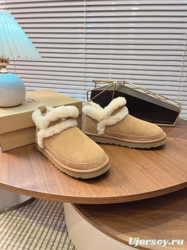 UGG 2025/SS Snow Boots with High-End Lamb Fur Collar Design - MJ00251