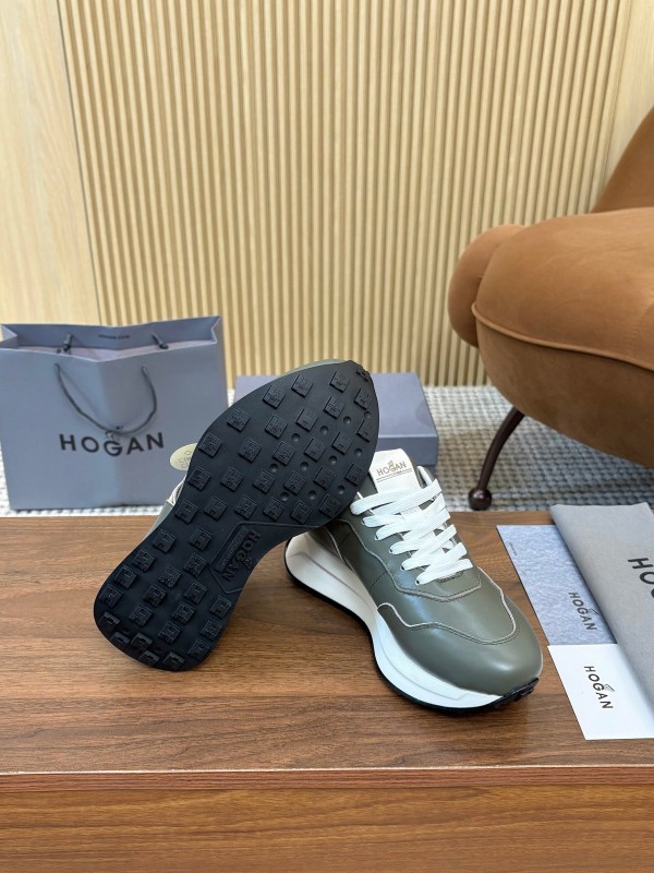 Hogan H-STRIPES Series Couple Thick Sole Dad Shoes Flying Boat Shoes Casual Sports Shoes - AS00350