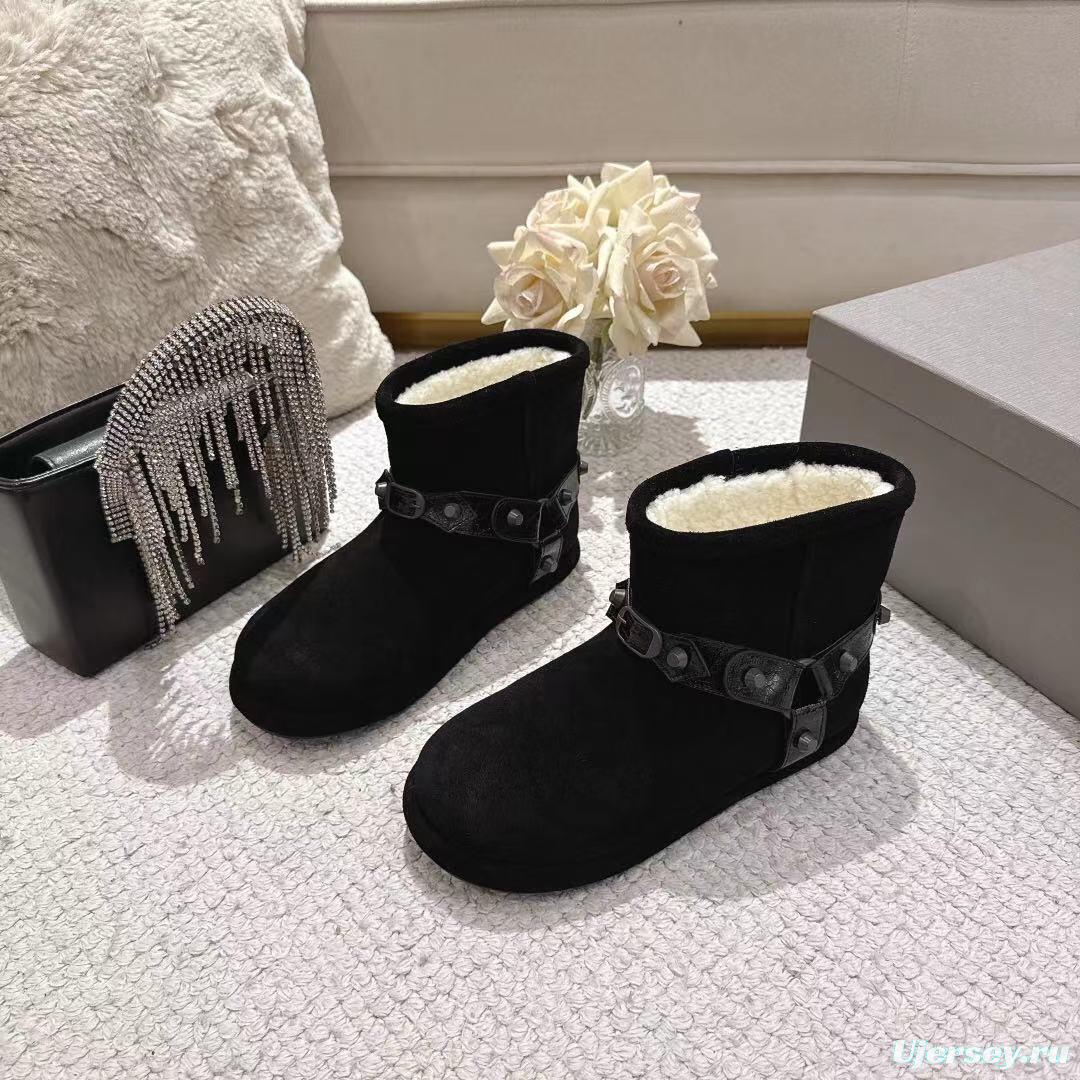 Balenciaga F022 Winter Wool Short Boots Snow Boots - F022