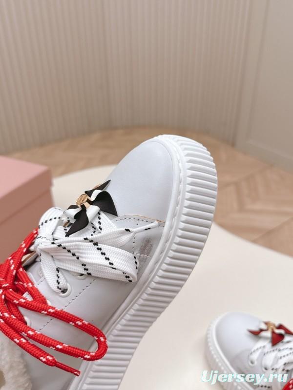 Miu Miu 3D Embroidered Platform Casual Shoes - LY00320/LY00340