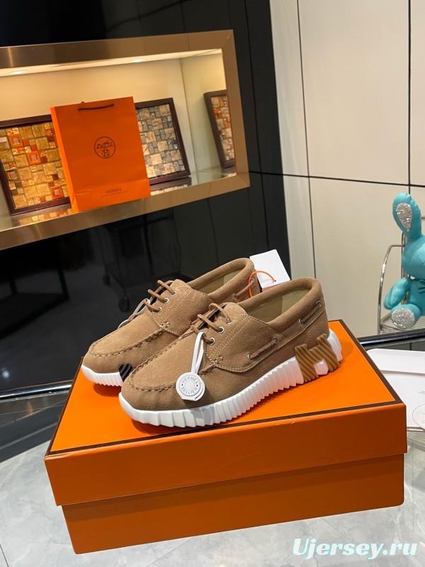 Hermès Classic Casual Sports Shoes with Exaggerated H Logo and Heightening Design - LY00300
