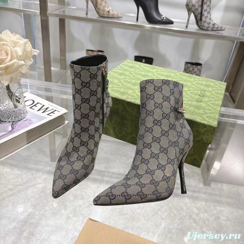 Gucci Classic Women's Shoes with 10.5cm Heel and Original GG Buckle - LY00370