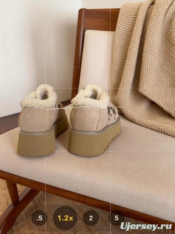 SugarSu Retro Platform Snow Boots Chunky Sole Casual Shoes - KFY00270