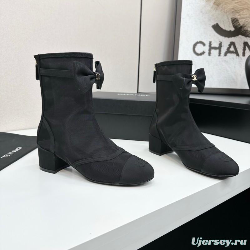 Chanel 2025 SS Classic Bow Ankle Boots - LY00