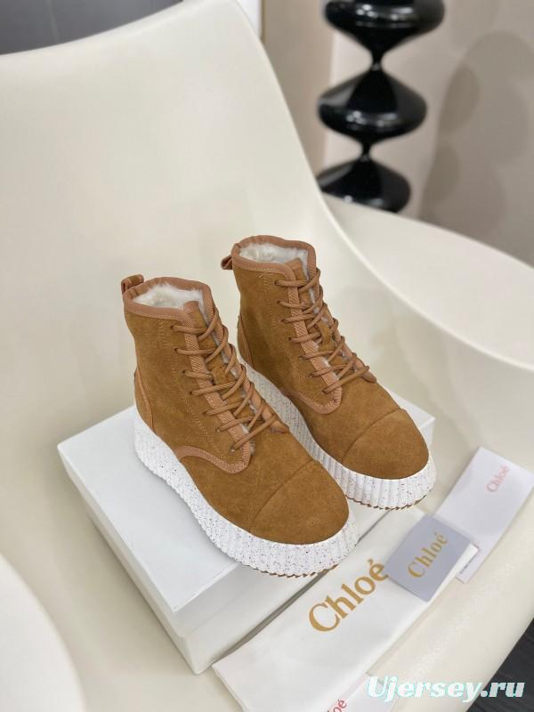 Chloe 2025 SS New Snow Boots with Lightweight Rubber Sole - LY00350