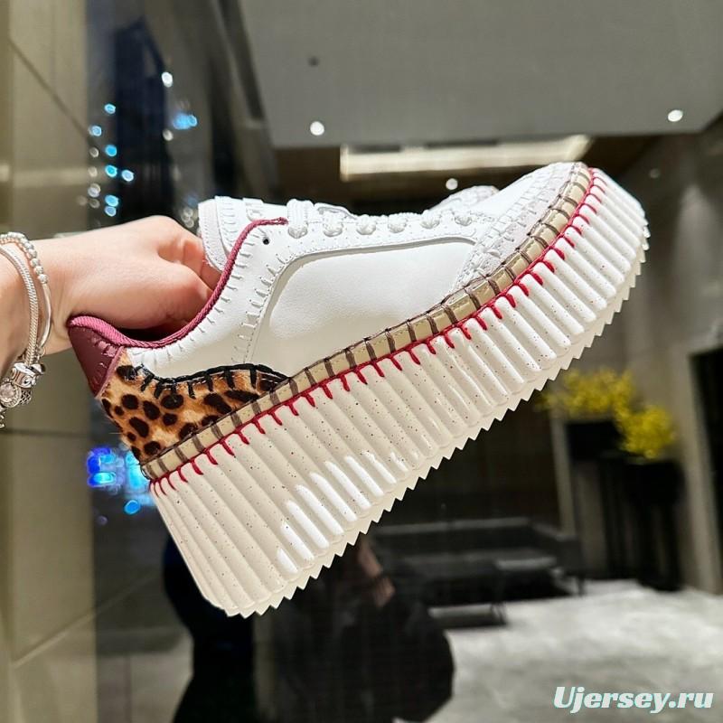 Chloe 2025/SS Hand-Stitched Mark Line Casual Shoes - LY00350