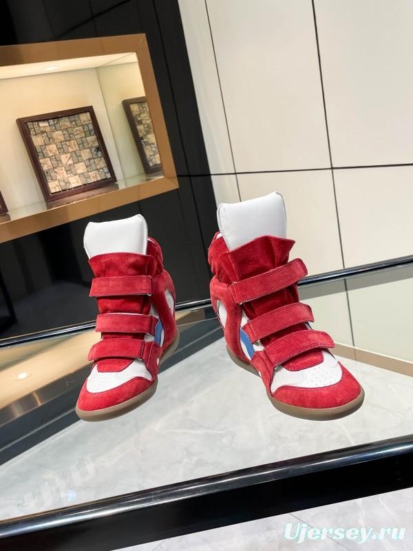 Isabel Marant Sneakers Platform Leather Fashion Casual Shoes - Isabel Marant sneaker