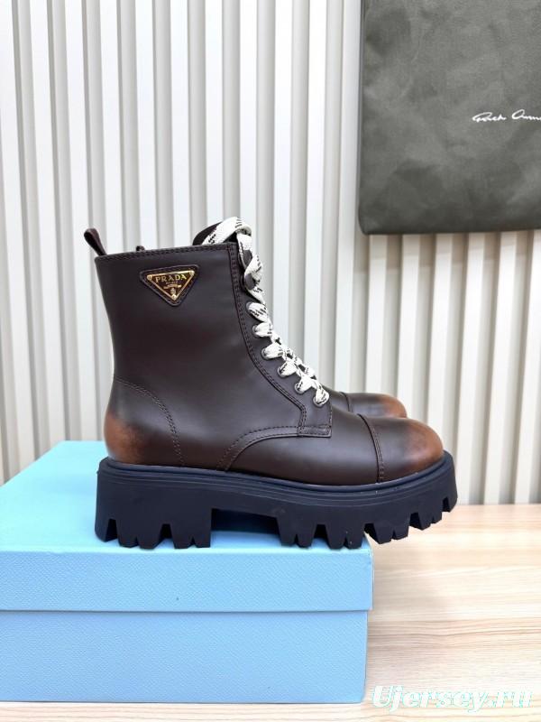 Prada 2025 SS Platform Martin Boots - LY0350