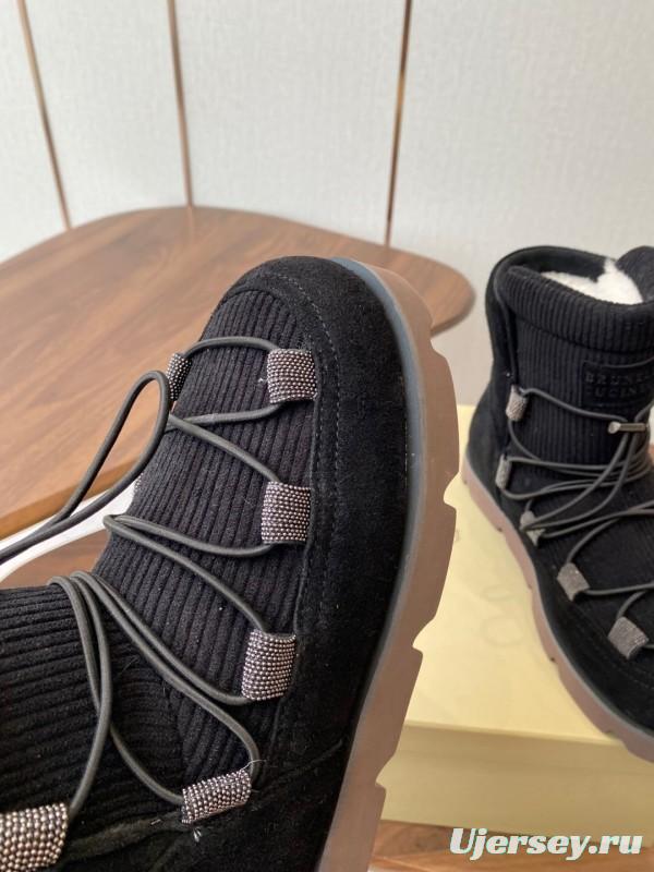 Brunello Cucinelli Open Walk Ankle Boot Winter Snow Boots - AS00410