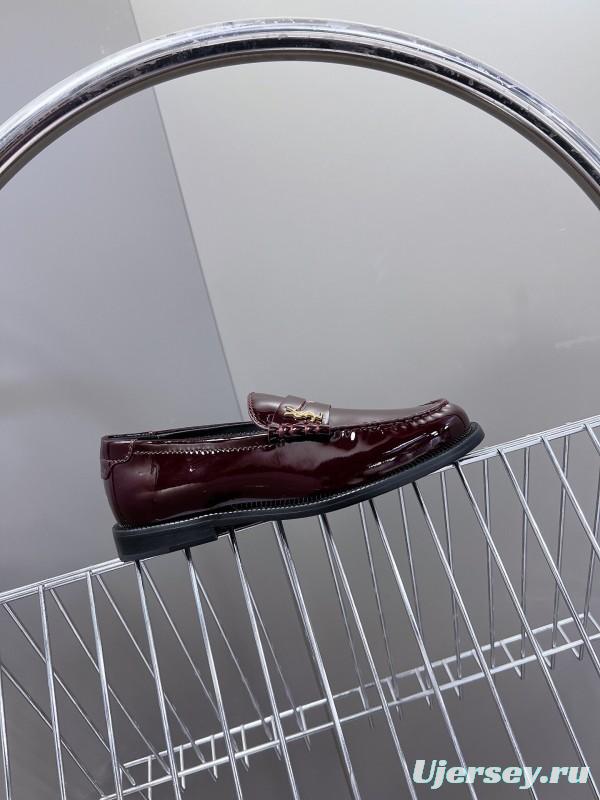Saint Laurent 2025/SS Classic Loafer Leather Shoes - KFY00350