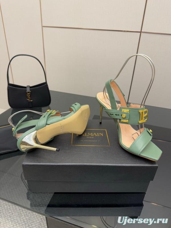 Balmain 2025/SS Metal Heel High Heel Sandals - KFY00320