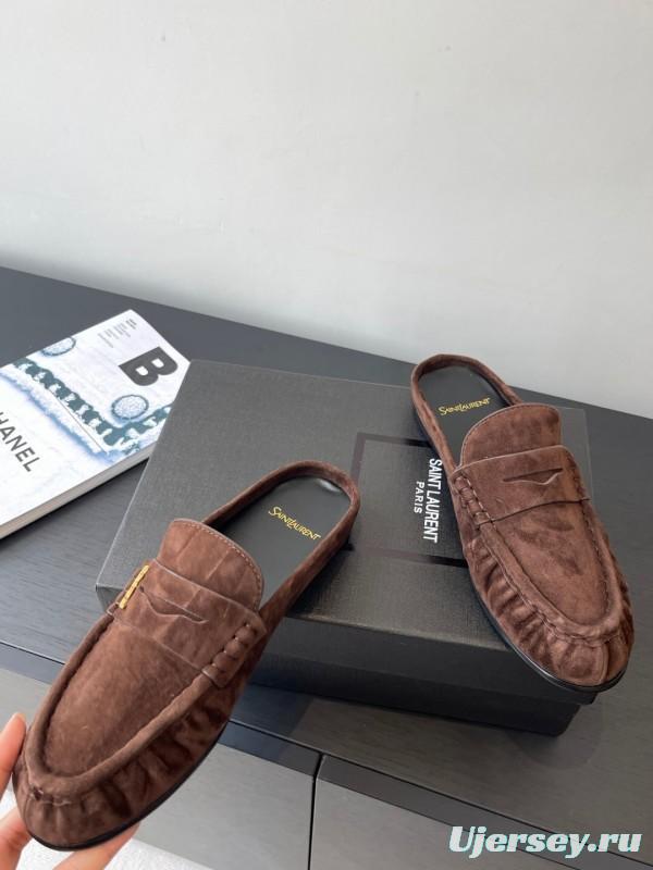 Saint Laurent Classic Loafer Mule Flats - KFY00320
