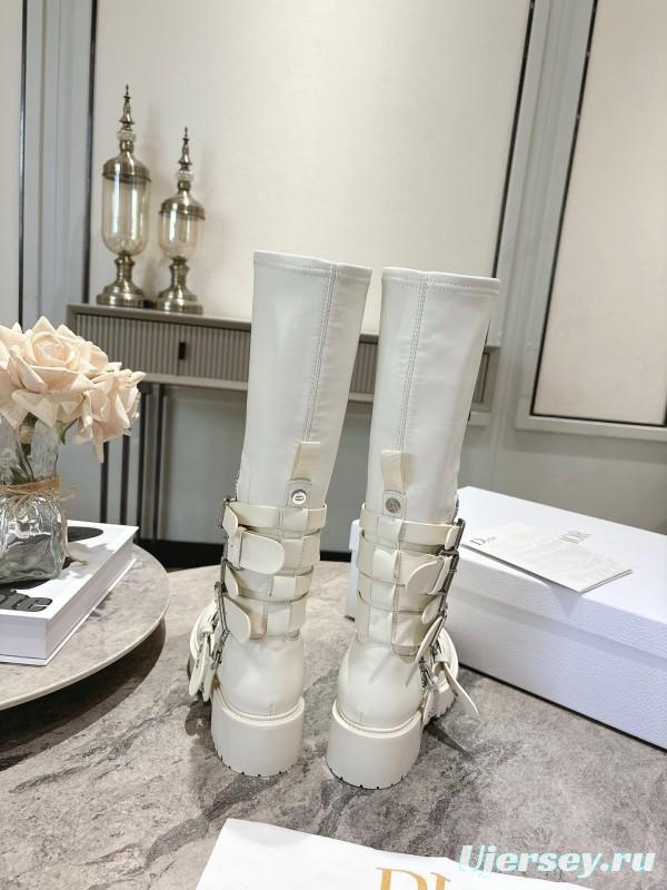 Dior 2025/SS Punk Style Strap Ankle Boots - KFY00470