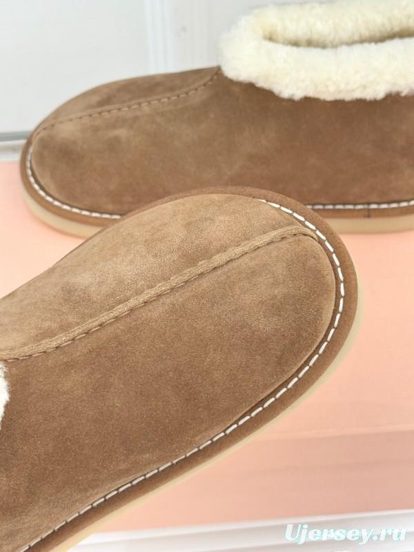 Miu Miu Retro Shearling Platform Snow Boots - KFY00300