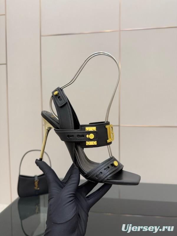 Balmain 2025/SS Metal Heel High Heel Sandals - KFY00320
