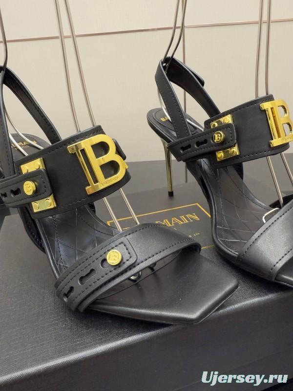 Balmain 2025/SS Metal Heel High Heel Sandals - KFY00320