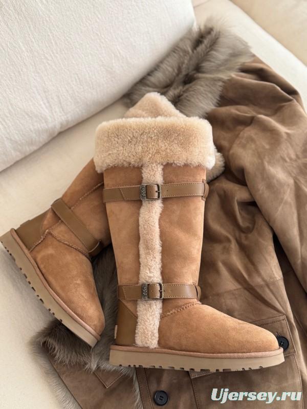 Adidas Curly Fur Thick Sole Little Knight Boots - AS00460