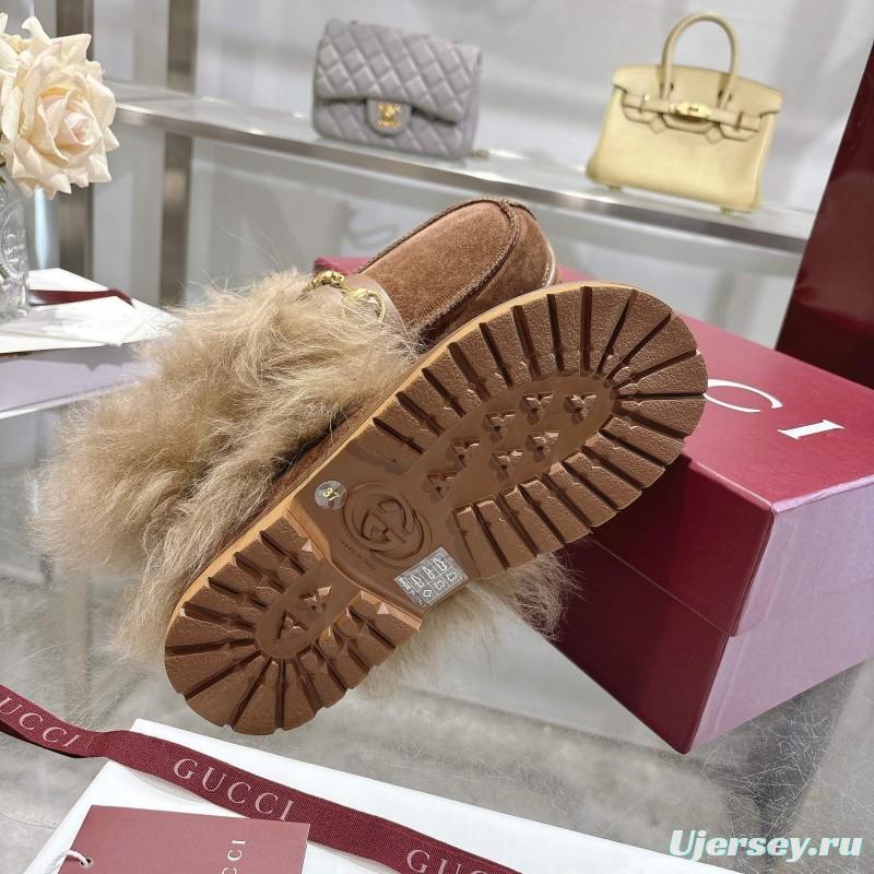 GG Wool Fashion Snow Boots with Merino Wool Lining - KFY00290