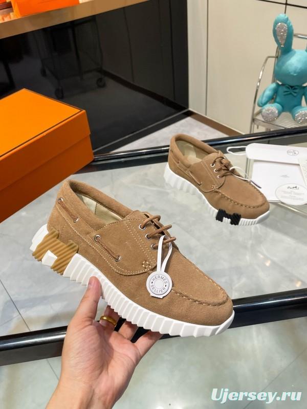 Hermès Classic Casual Sports Shoes with Exaggerated H Logo and Heightening Design - LY00300