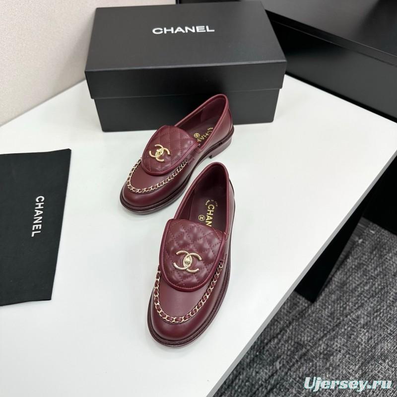 Chanel Classic Flap Chain CC Buckle Loafers - LY00320