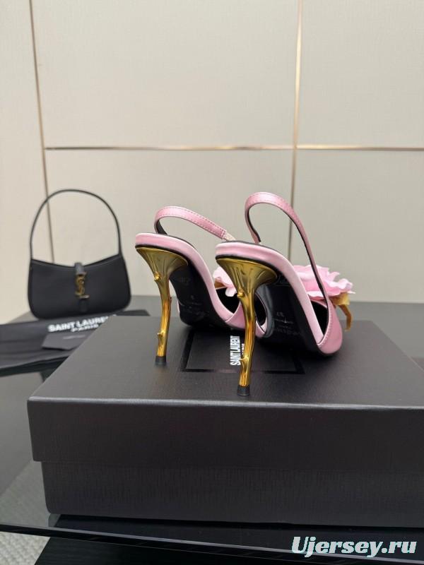 Saint Laurent 25FW Spring Collection Rose Thorn High Heels - KFY00320