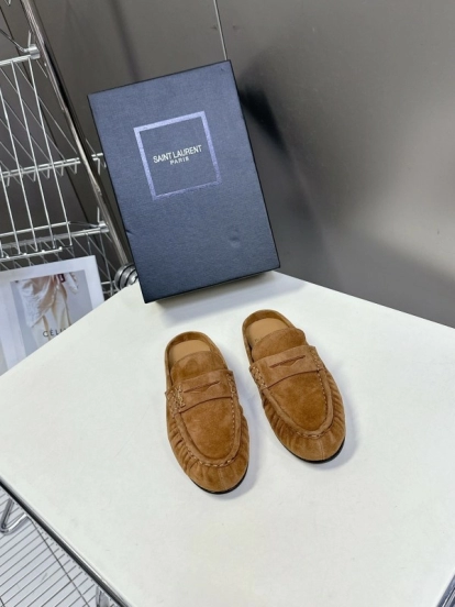 Saint Laurent 2025/SS Classic Loafer Mule Flats - KFY00320