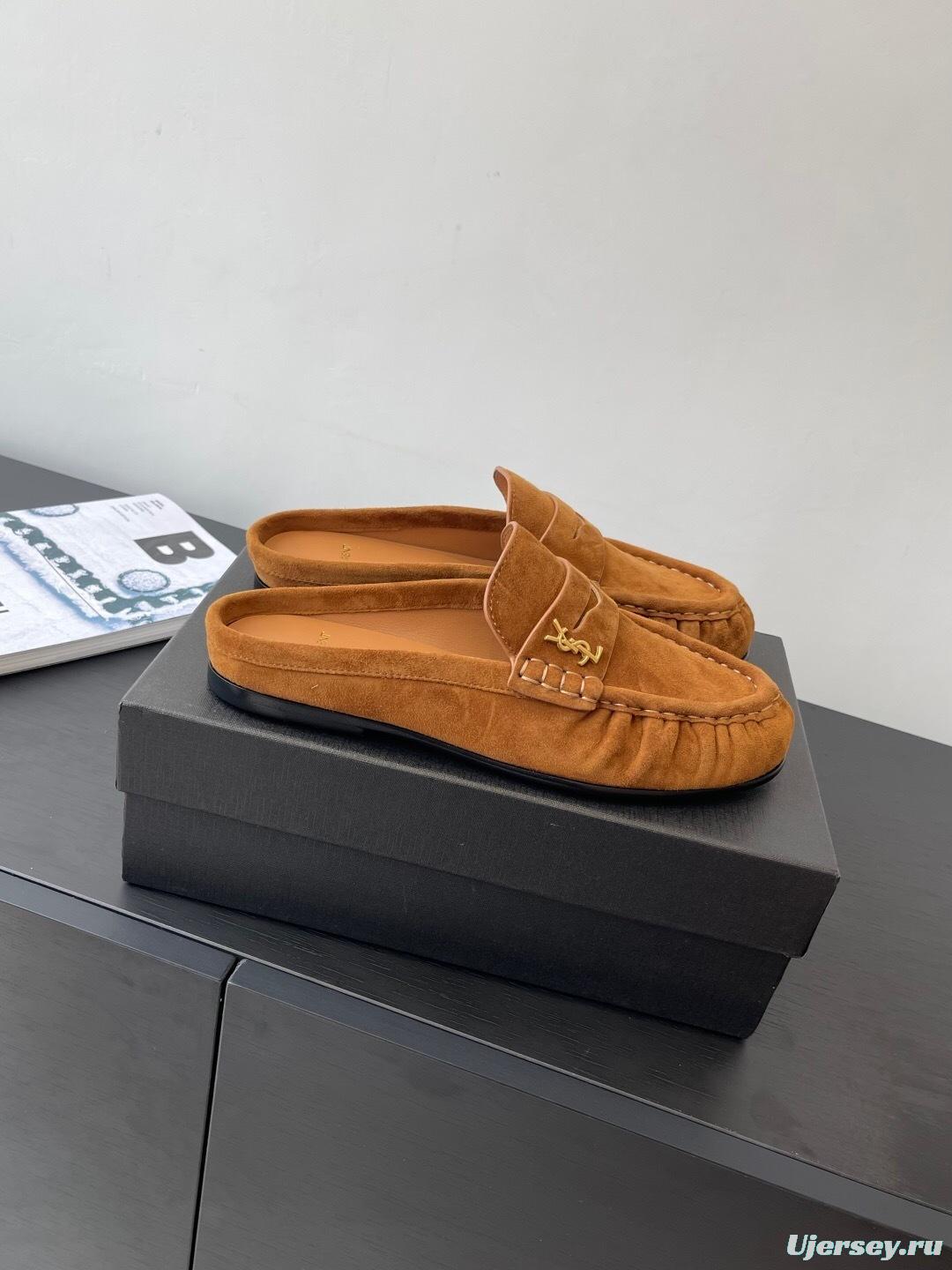 Saint Laurent Classic Loafer Mule Flats - KFY00320