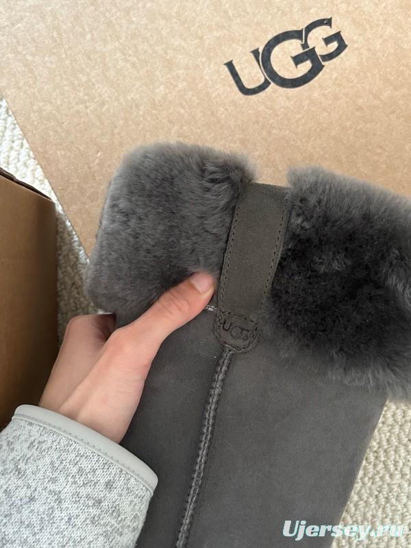 UGG 2025/SS High Boot Snow Boots with Faux Fur Collar - AS00370