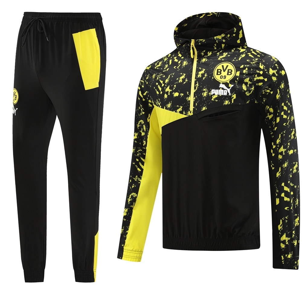 Borussia Dortmund Half Zipper Jacket+Long Pants S-2XL