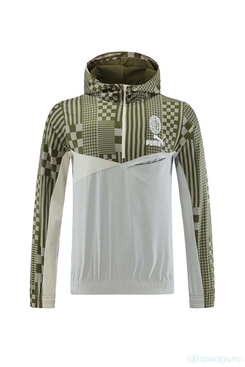 AC Milan Half Zipper Jacket+Long Pants S-2XL