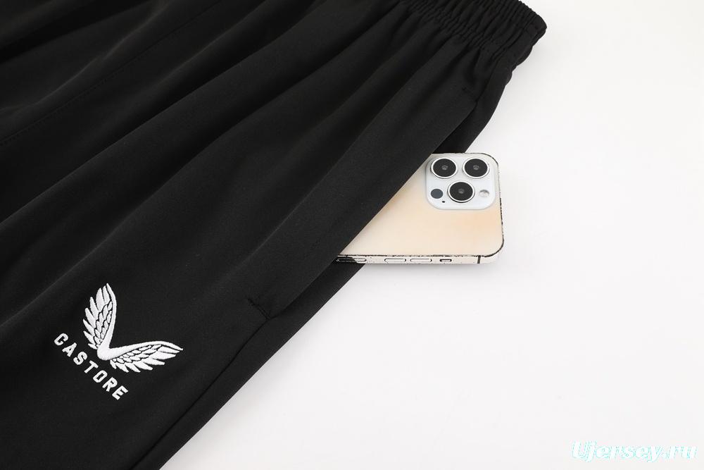 23/24 Newcastle Black S-2XL Half Zipper Jacket+Long Pants