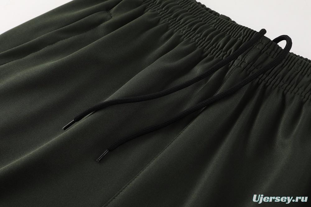 23/24 Barcelona Dark Green S-2XL Half Zipper Jacket+Long Pants