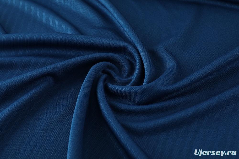 2025 Portugal Royal Blue Half Zipper Jacket+Long Pants