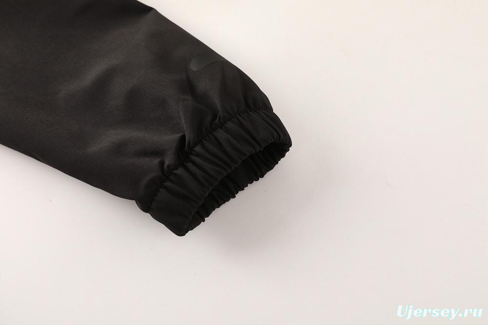 2025 Adidas Black Half Zipper Jacket+Long Pants S-2XL