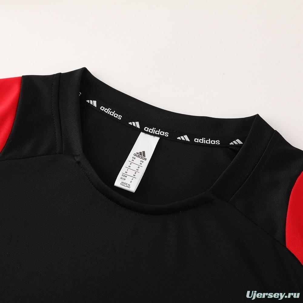 2025 Belgium Black Short Sleeve+Soccer Shorts