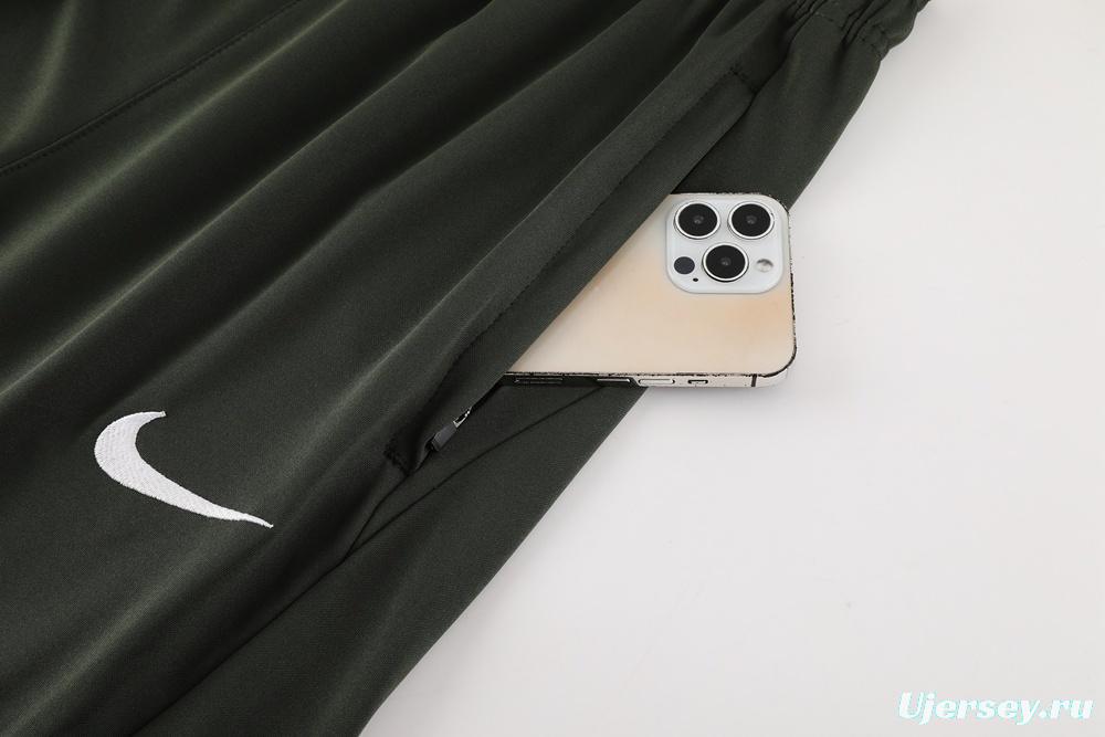 23/24 Barcelona Beige S-2XL Half Zipper Jacket+Long Pants