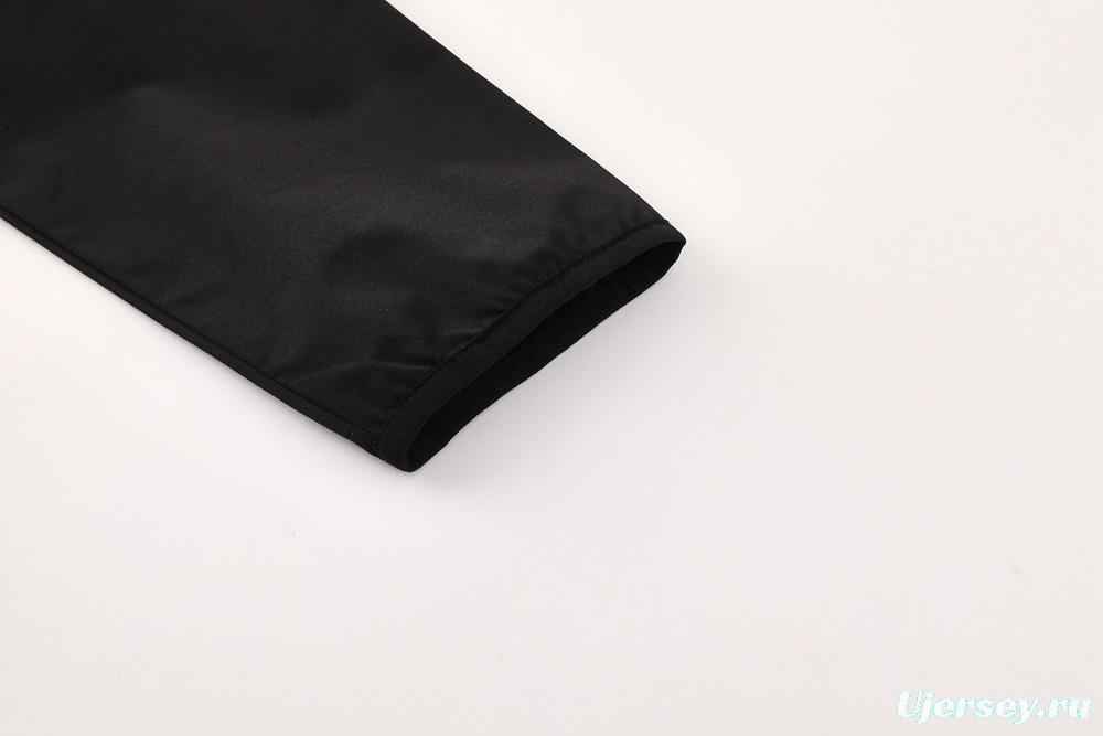 25/26 Liverpool Black S-2XL Half Zipper Jacket+Long Pants