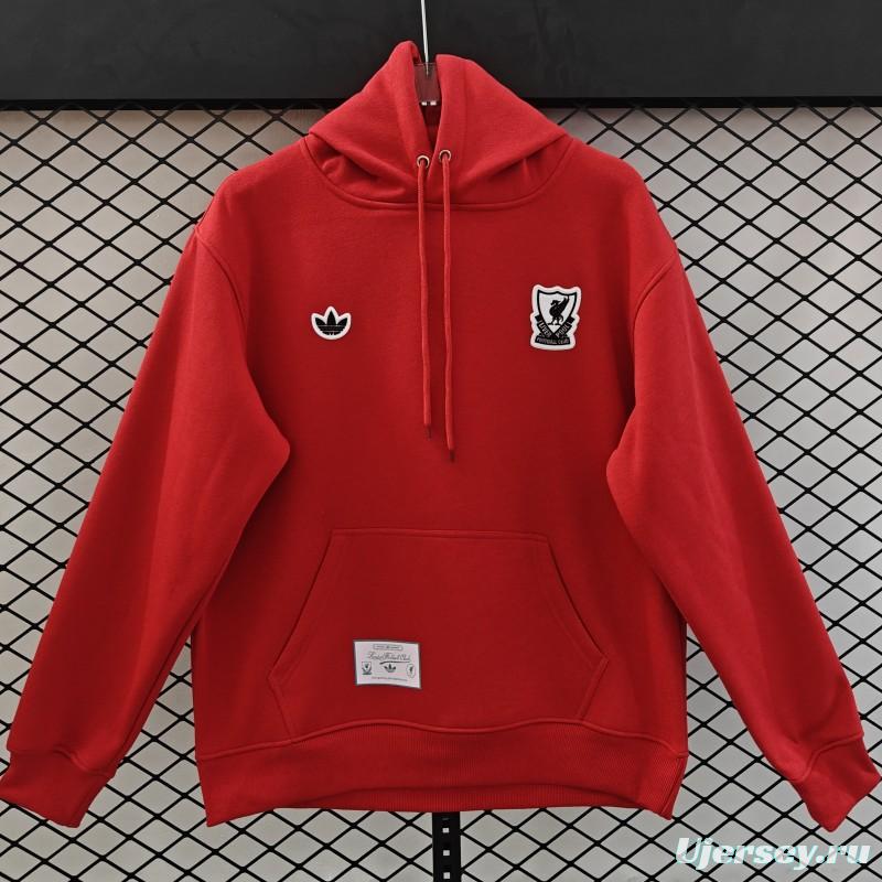 25/26 Liverpool Embroidered LogoHoodie 7 Colors